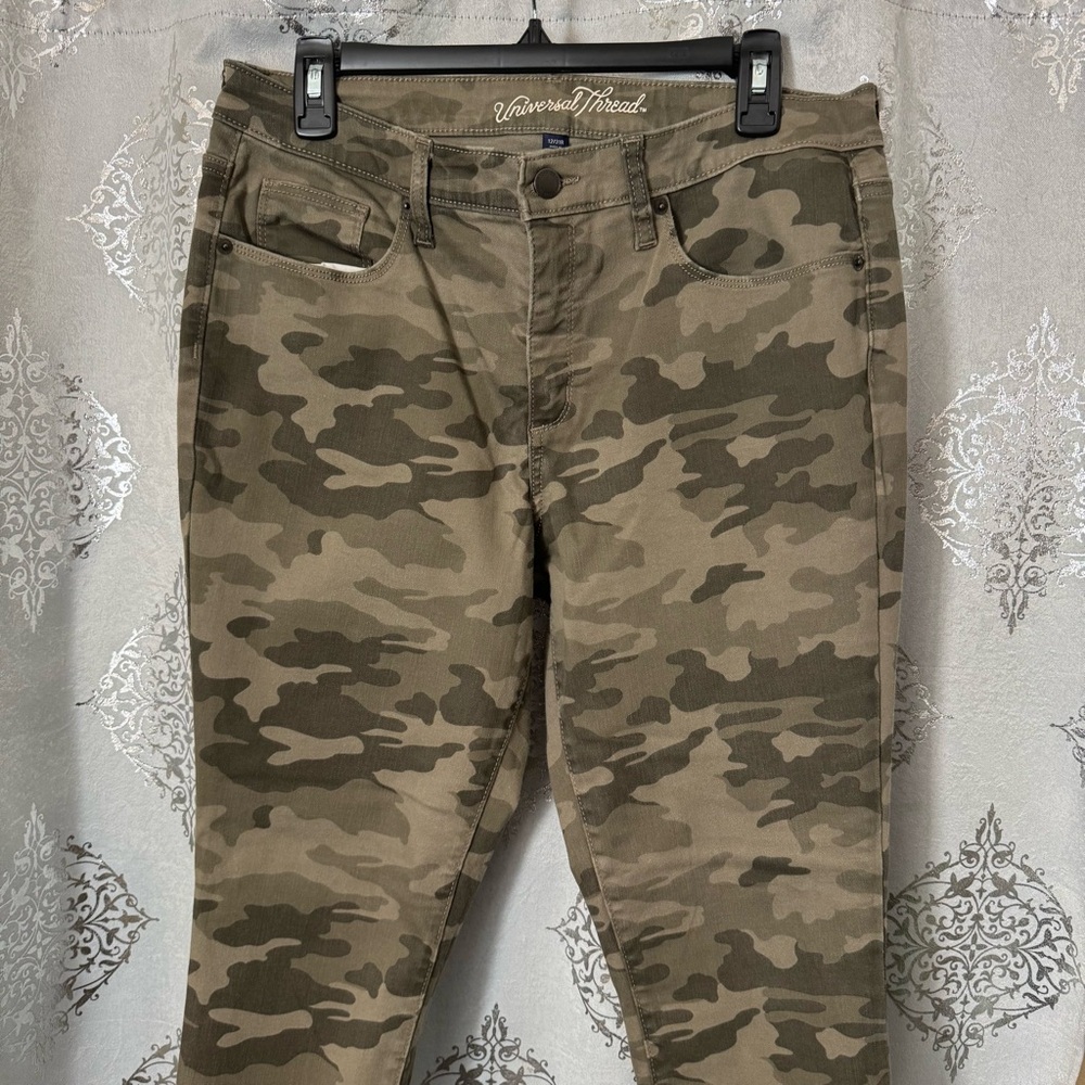 Women as 12 slim army camouflage pants